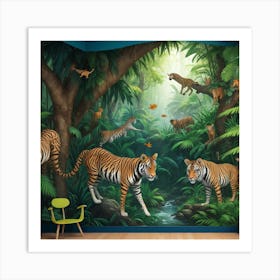 Jungle Mural Art Print