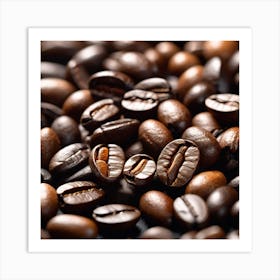 Coffee Beans 123 Art Print