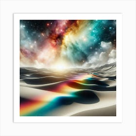 Rainbows In The Desert Art Print