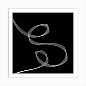 Smoke Letter S Art Print