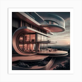 Futuristic House Art Print