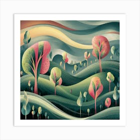 Landscape By Julia Art Print