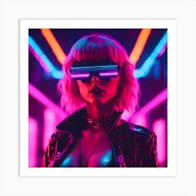 TAYLOR NEON Art Print