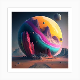 Planet In Space 4 Art Print