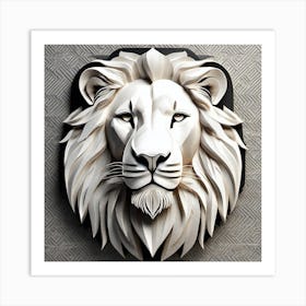 Lion Head 47 Art Print