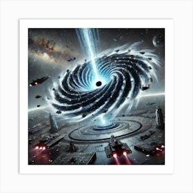 Graviton Warper Generating Localized Black Holes Art Print