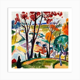 Landscape With Trees 7 Art Print