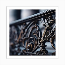 Wrought Iron Railing 1 Art Print