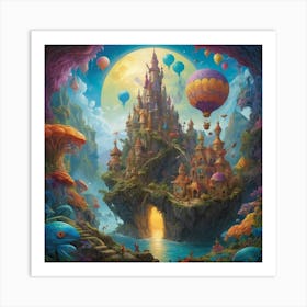 Fairytale Castle Art Print 1 Art Print