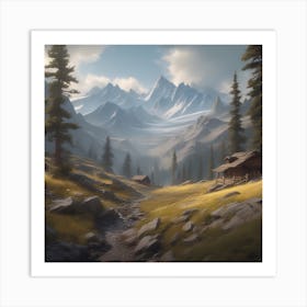 Mountain Landscape 49 Art Print