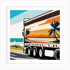 Sunset Transport Art Print