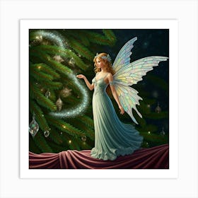 Christmas Fairy 2 Art Print