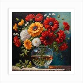 Flowers In A Vase 2 Art Print