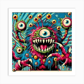 Monster Monster Monster 2 Art Print