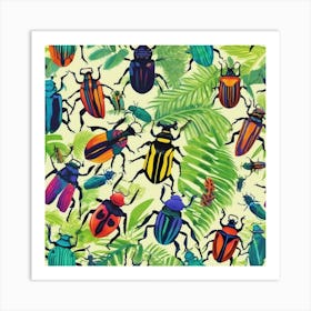 Tropical bugs Art Print