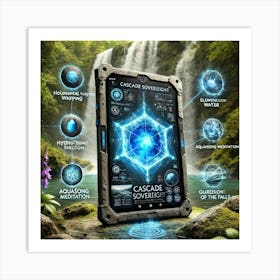 A High Tech Smart Tablet, The Cascade Sovereign Ta Art Print