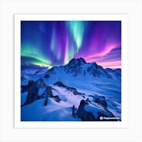 Northern lights Art Print