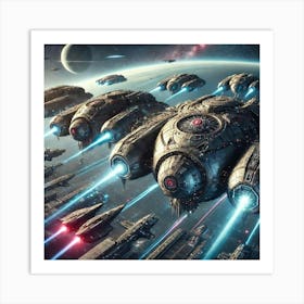 Celestial Bulwark Monitors Converted Art Print