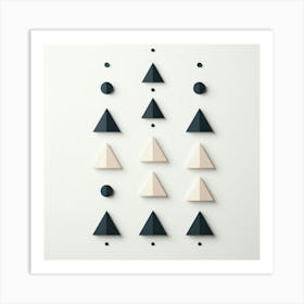 Geometric Triangles 1 Art Print