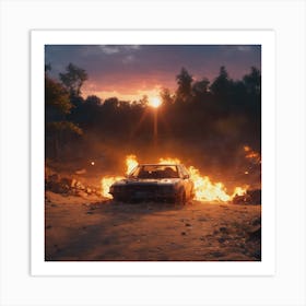 Trash Sunset,3d 1 (2) Art Print