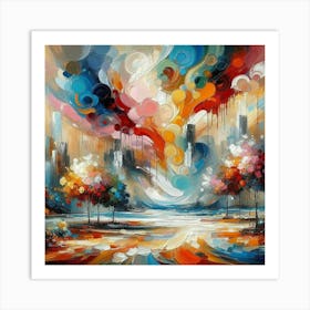 Abstract painting art decoration 9 Art Print