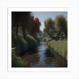 River In The Woods 9 Art Print