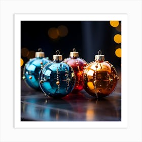 Christmas Ornaments 20 Art Print