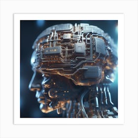 Artificial Intelligence Concept Art Art Print