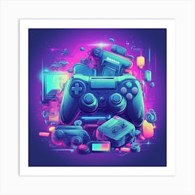 Video Game Art 1 Art Print