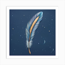 Feather Feather Feather 4 Art Print