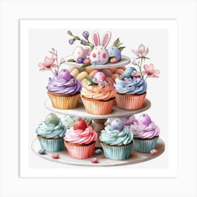 Easter Cupcakes Poster