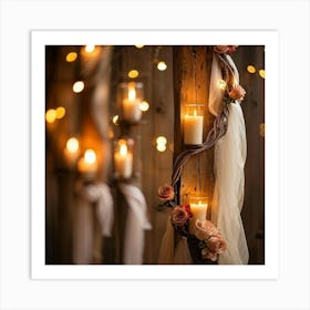 Candlelit Wedding Art Print