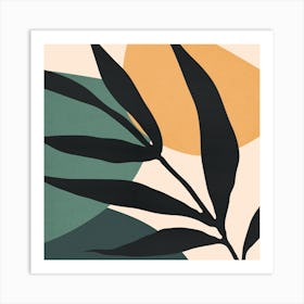 Botanical and tropical floral F Art Print