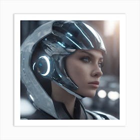 Futuristic Woman 148 Art Print