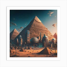 Egyptian City 1 Art Print