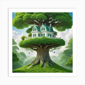 House On A Tree Art Print