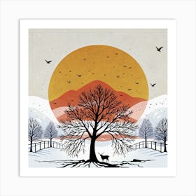 Winter Landscape 2 Art Print