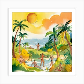 Tropical Delight Art Print