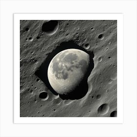 Moon photo Art Print