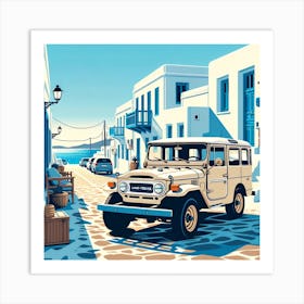 Toyota Land Cruiser 1 Art Print