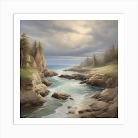 Rocky Shore Art Print