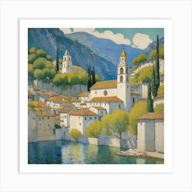 Kirche In Cassone Gustav Klimt Art Print 3 Art Print