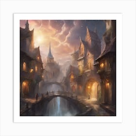 Fantasy City Art Print