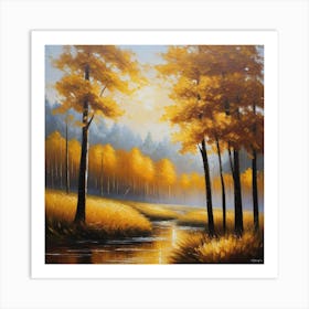 Autumn In The Forest 8 Art Print