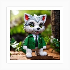 Wolf In A Suit Art Print