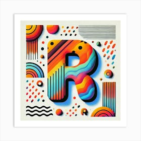 Letter R Art Print