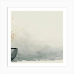 Watercolor Drawing Of A Bowl Art Print