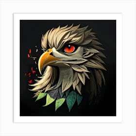 Eagle Head Art Print