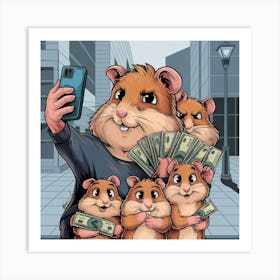 An Illustration Of A Mosaic Of Hamsters Zbkxd3oaqqsflevxnnjc0q Hn44qt23seyymx0c7 Z6zg Poster