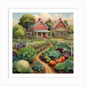 Vegetable Garden Art Print 3 Art Print